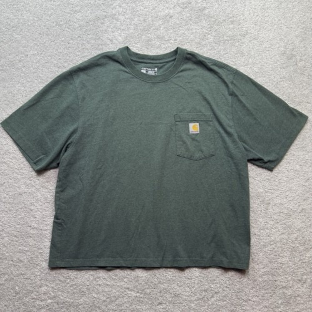 Carhartt Loose Fit Pocket TShirt Mens XL Green Heather Short Sleeve Workwear Tee